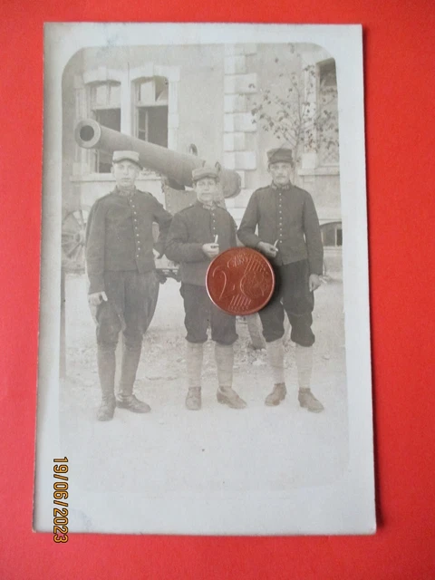 CPA CARTE PHOTO 1914-1918 ? 1939-1940 ? MILITAIRES A IDENTIFIER